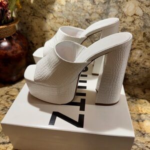 Shultz platform heels size 8